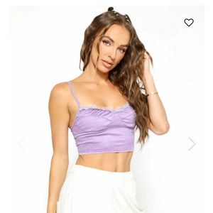 Boys lie purple lace top